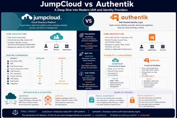 Jumpcloud Vs Authentik Comparison