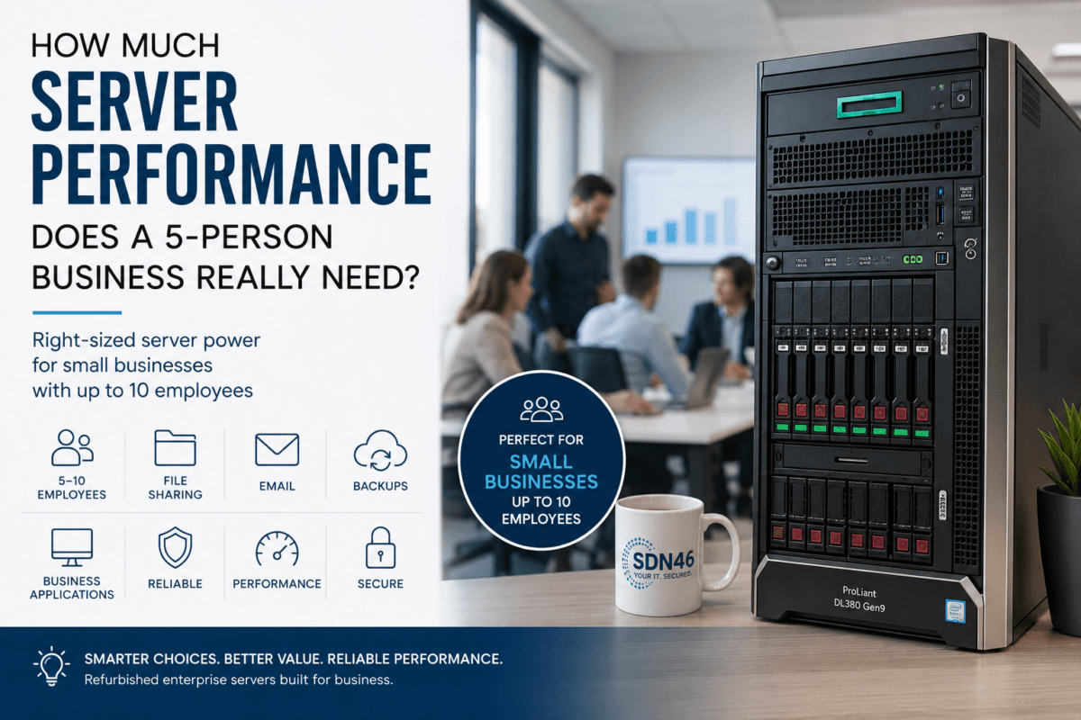 How Much Server Performance Does A 5 Person Business Really Need